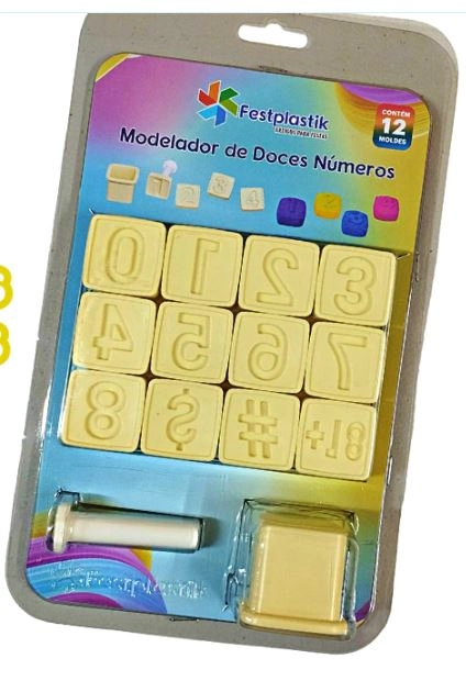 Modelador P/doces Numeros Festplastik