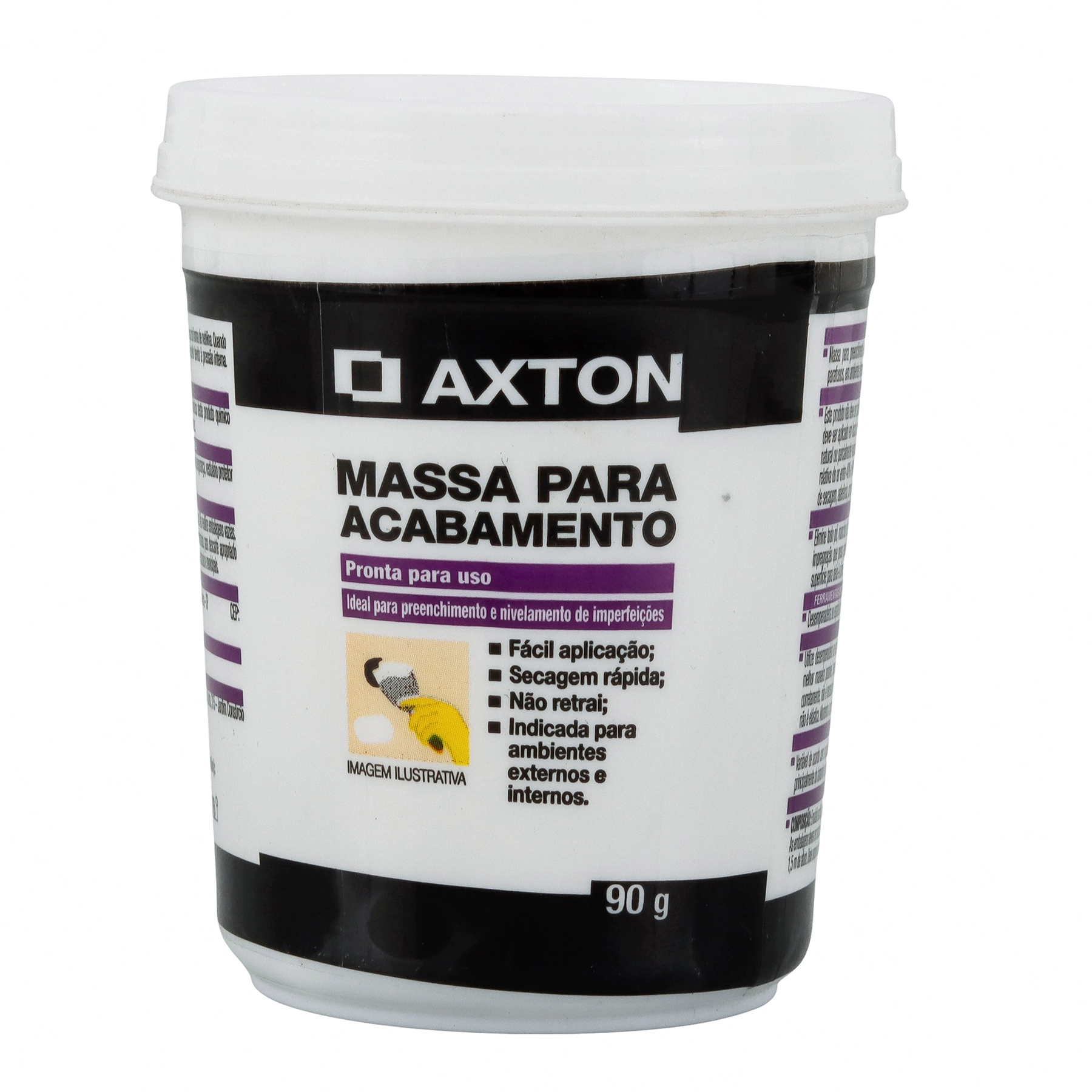 Massa Para Acabamento Branca 340G Axton