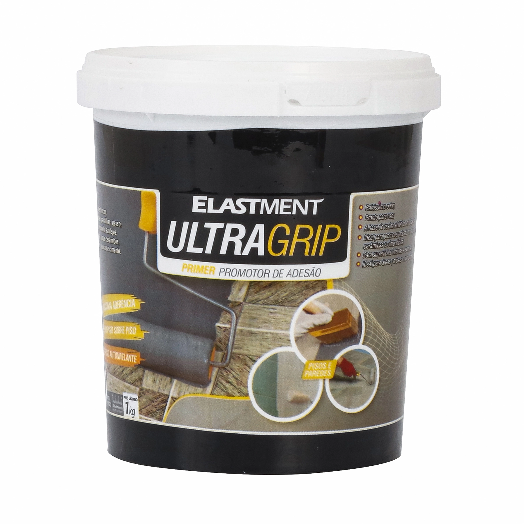 Primer Drylevis Elastment Ultragrip Promotor de Adesão 1kg Cinza