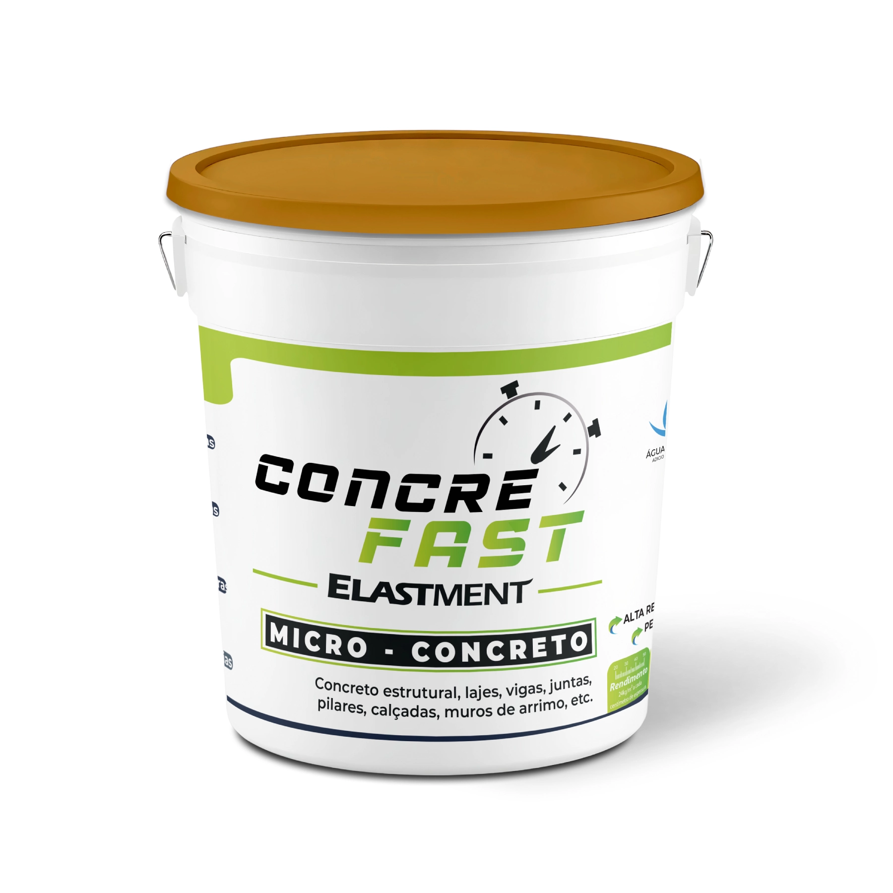 Concreto Estrutural Pronto Interno e Externo 20kg Cinza Concre Fast Elastment Drylevis
