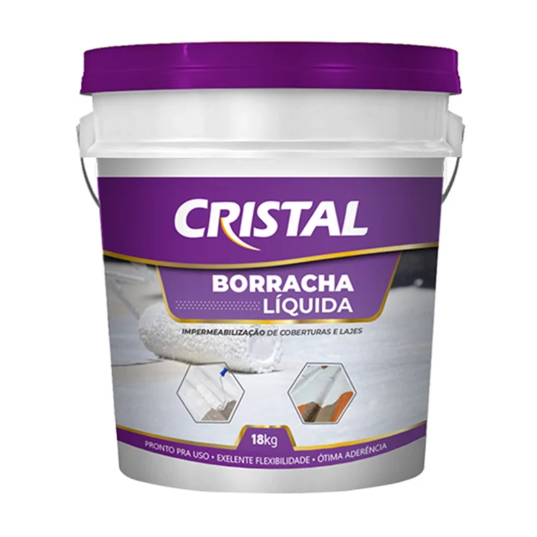 Borracha Líquida Cristal Azul 18kg
