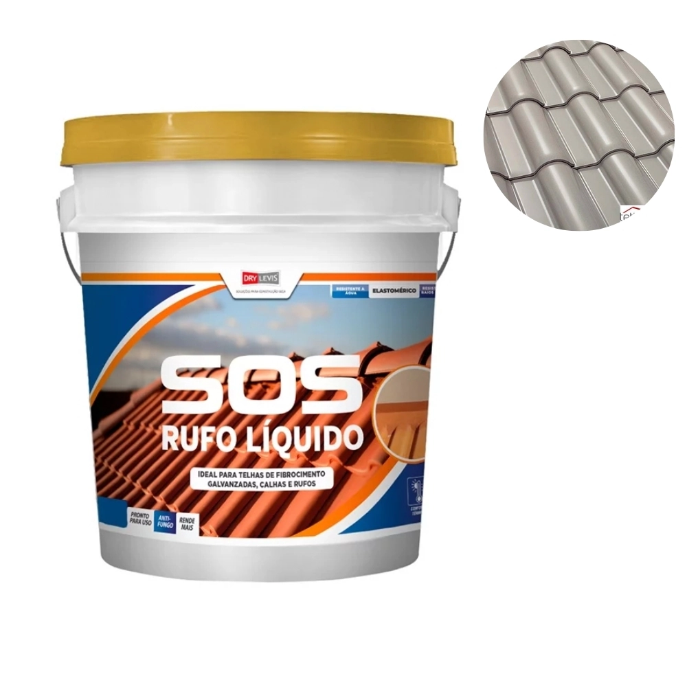 Rufo Líquido Anti Fungo Pronto Uso 900g Cinza - Elastment