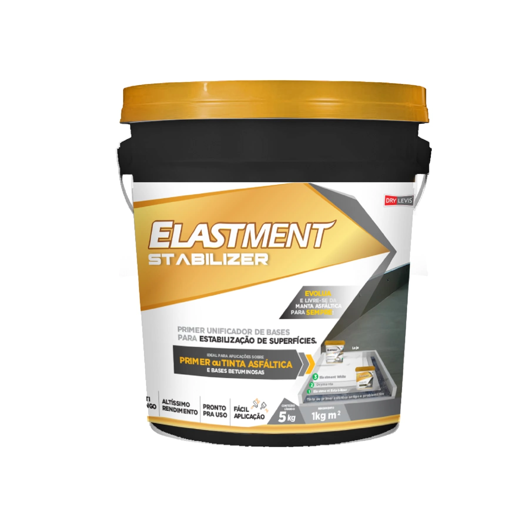 Primer Impermeabilizante Drylevis Elastment Stabilizer 5kg Areia