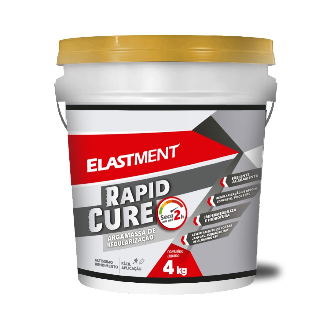 Agamassa Cimentícia Interno e Externo 4kg Cinza Rapid Cure Elastment Drylevis