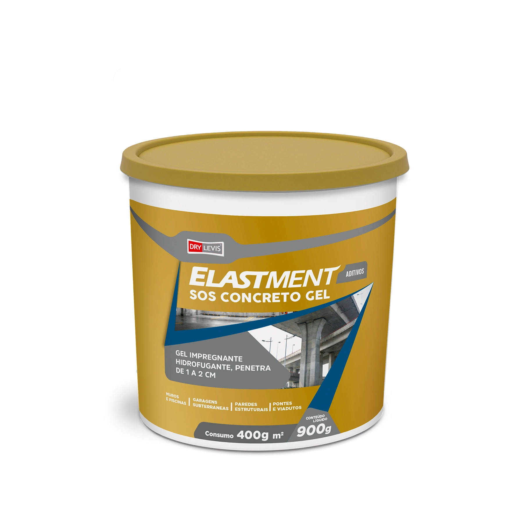 SOS Concreto 0,1mm 11,4x11,4cm Aditivo Selante Drylevis