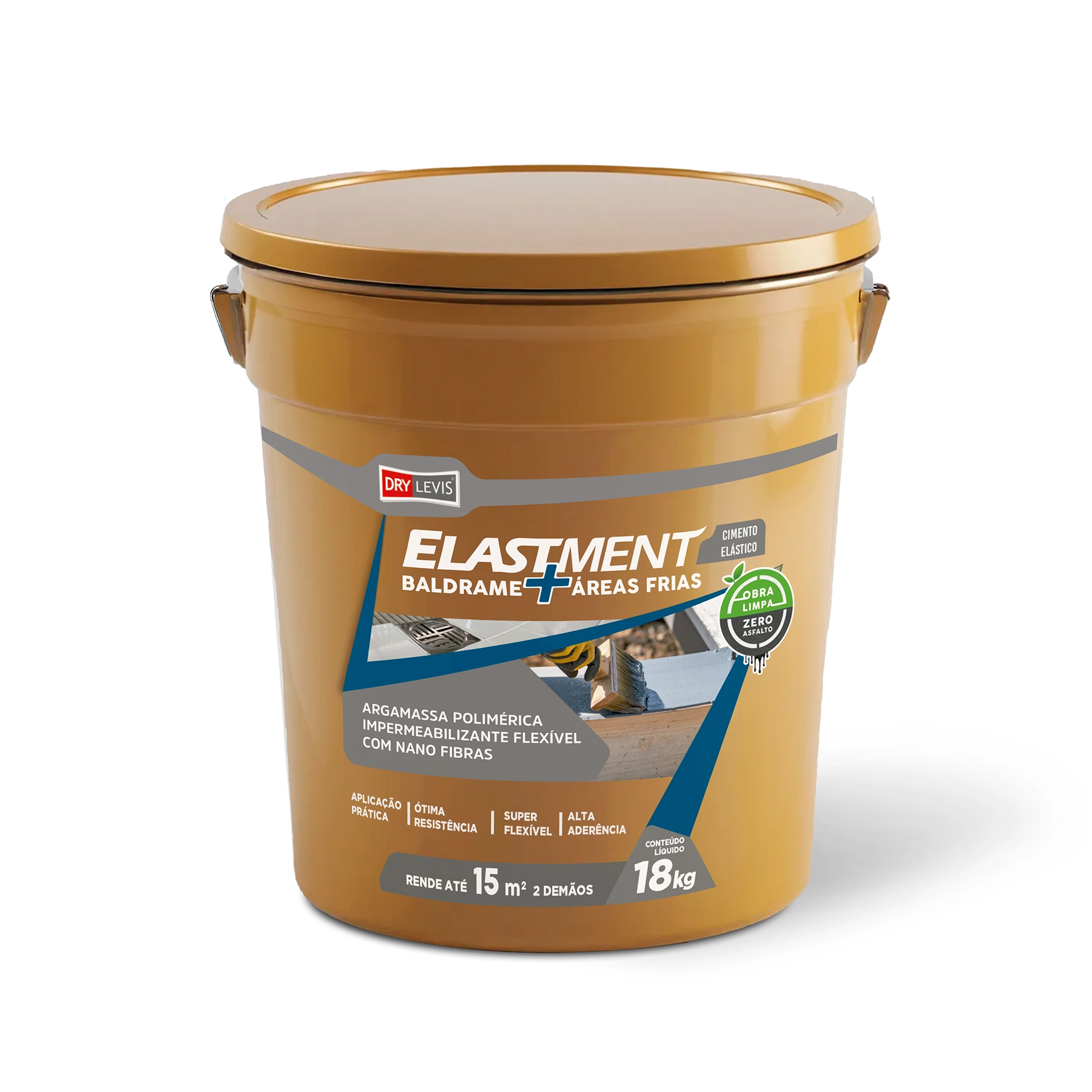Elastment Baldrame Fosco 0,1mm 31,5x31,5cm Manta Líquida Drylevis