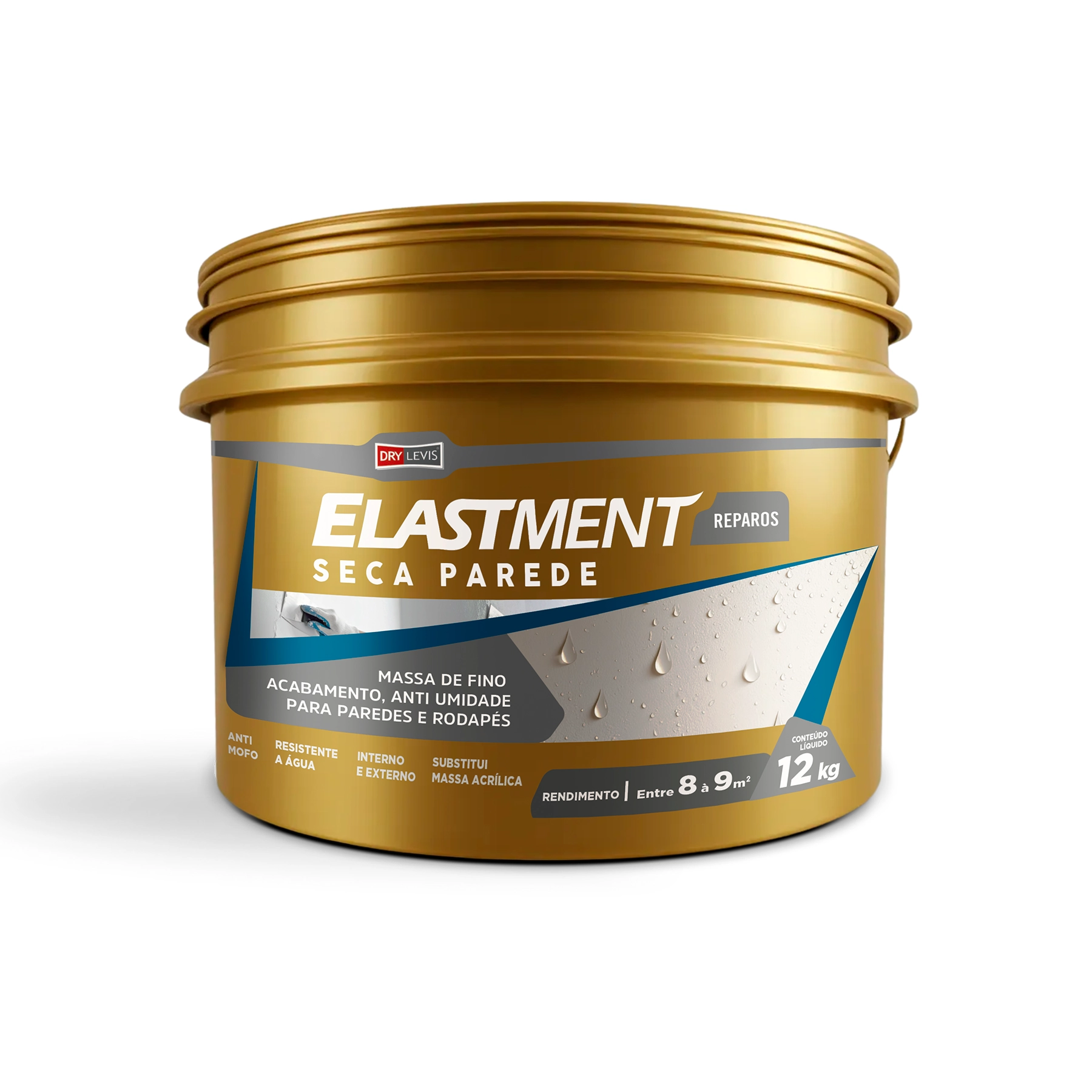 Elastment Seca Parede Fosco 0,1mm 27x27cm Revestimento Impermeabilizante Drylevis