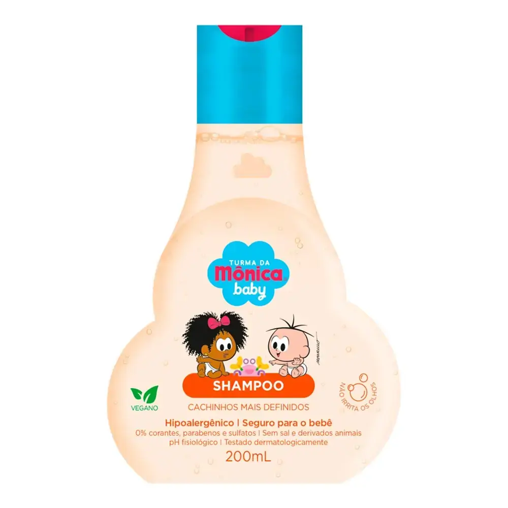 Shampoo Turma Da Mônica Baby Cachinhos Mais Definidos Frasco 200ml