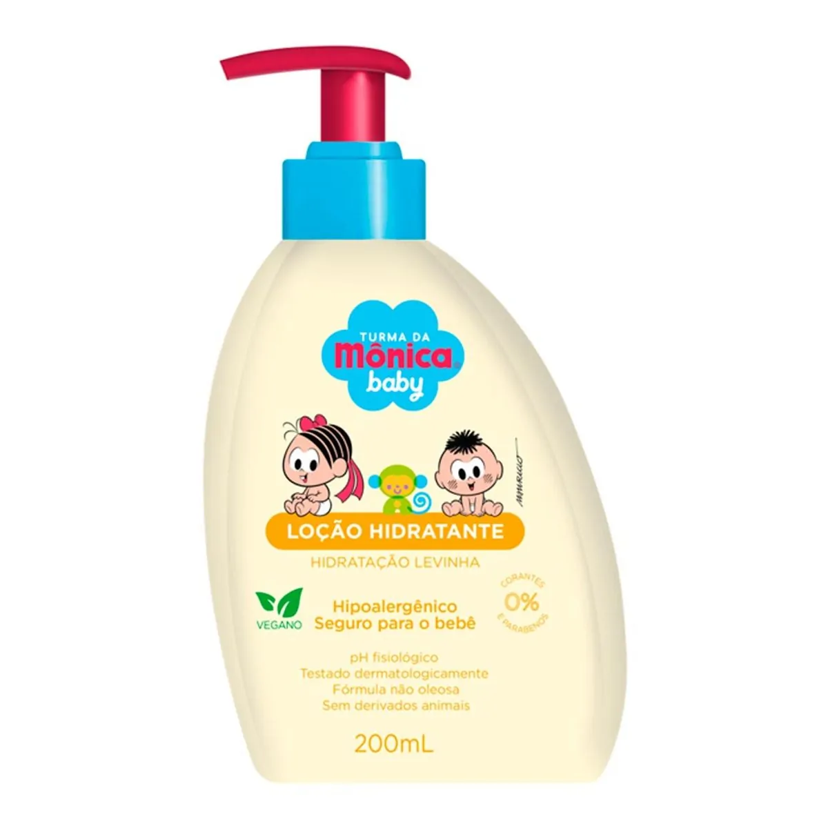 Loção Corporal Hidratante Turma Da Mônica Baby Hidratação Levinha Frasco 200ml