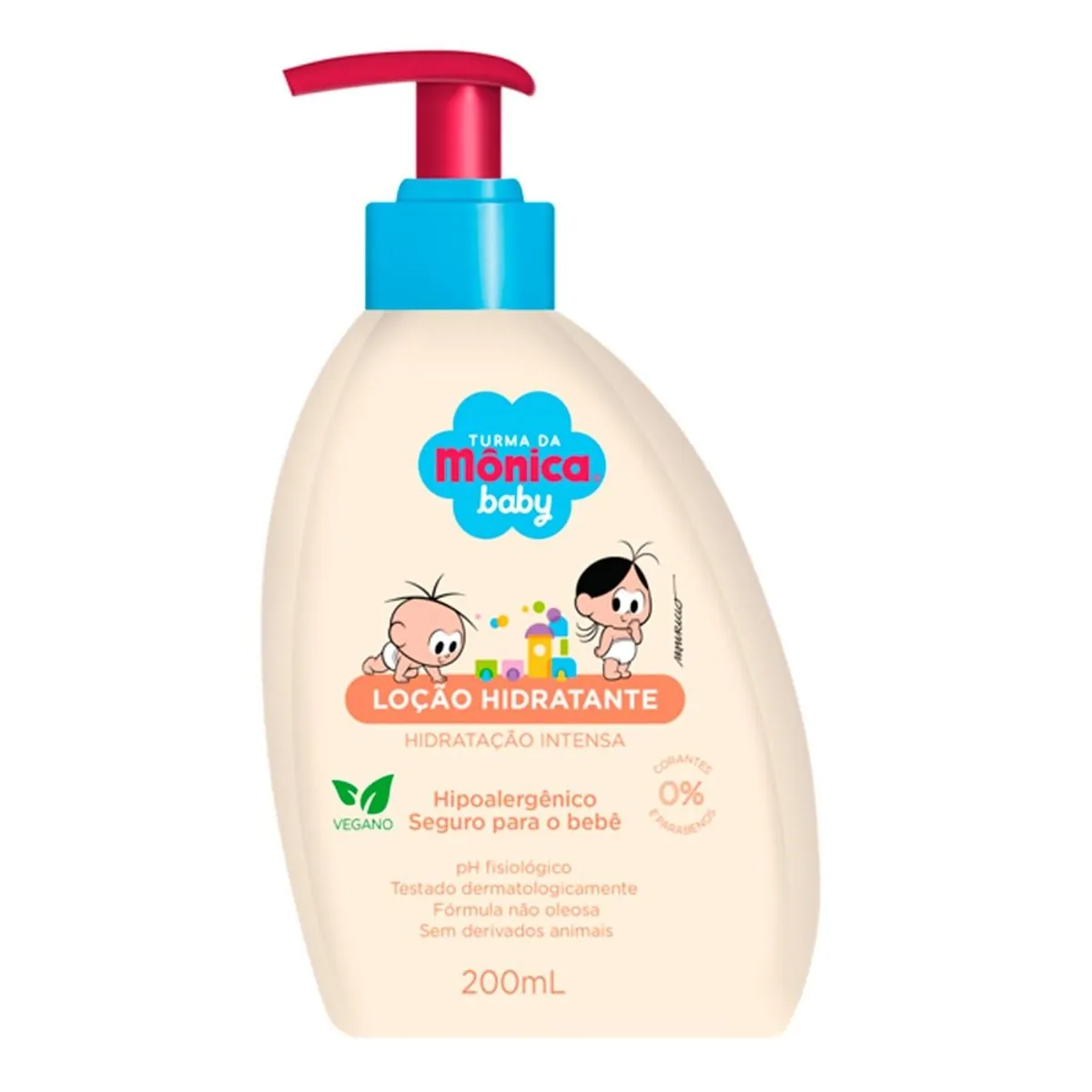 Loção Corporal Hidratante Turma Da Mônica Baby Hidratação Intensa Frasco 200ml