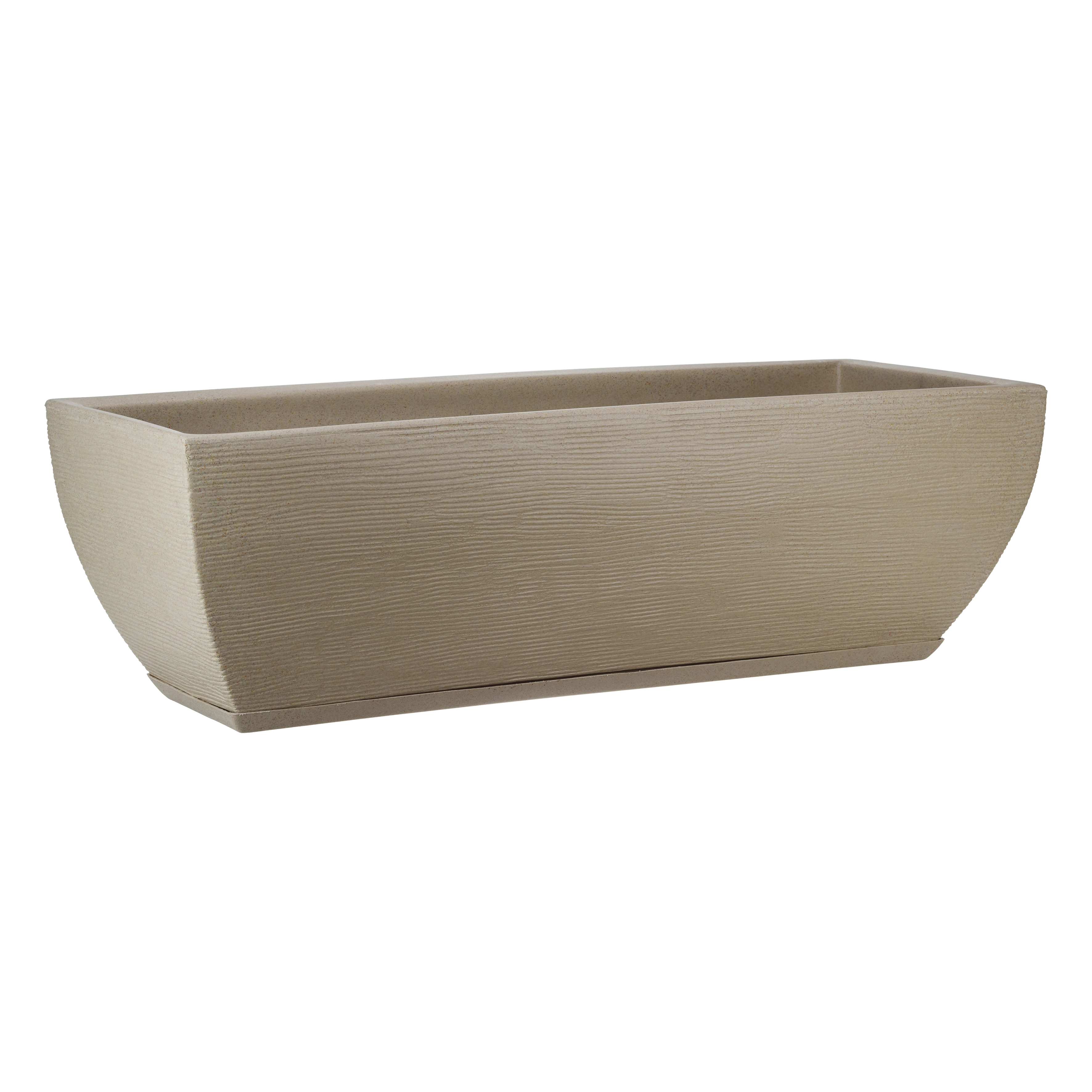 Floreira Amsterda Grafiato Bege Stone Effect 75x25 10160268 Floridis