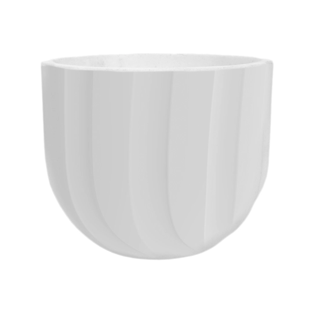 Cachepot Spello Ondulado Branco 10160843 Floridis