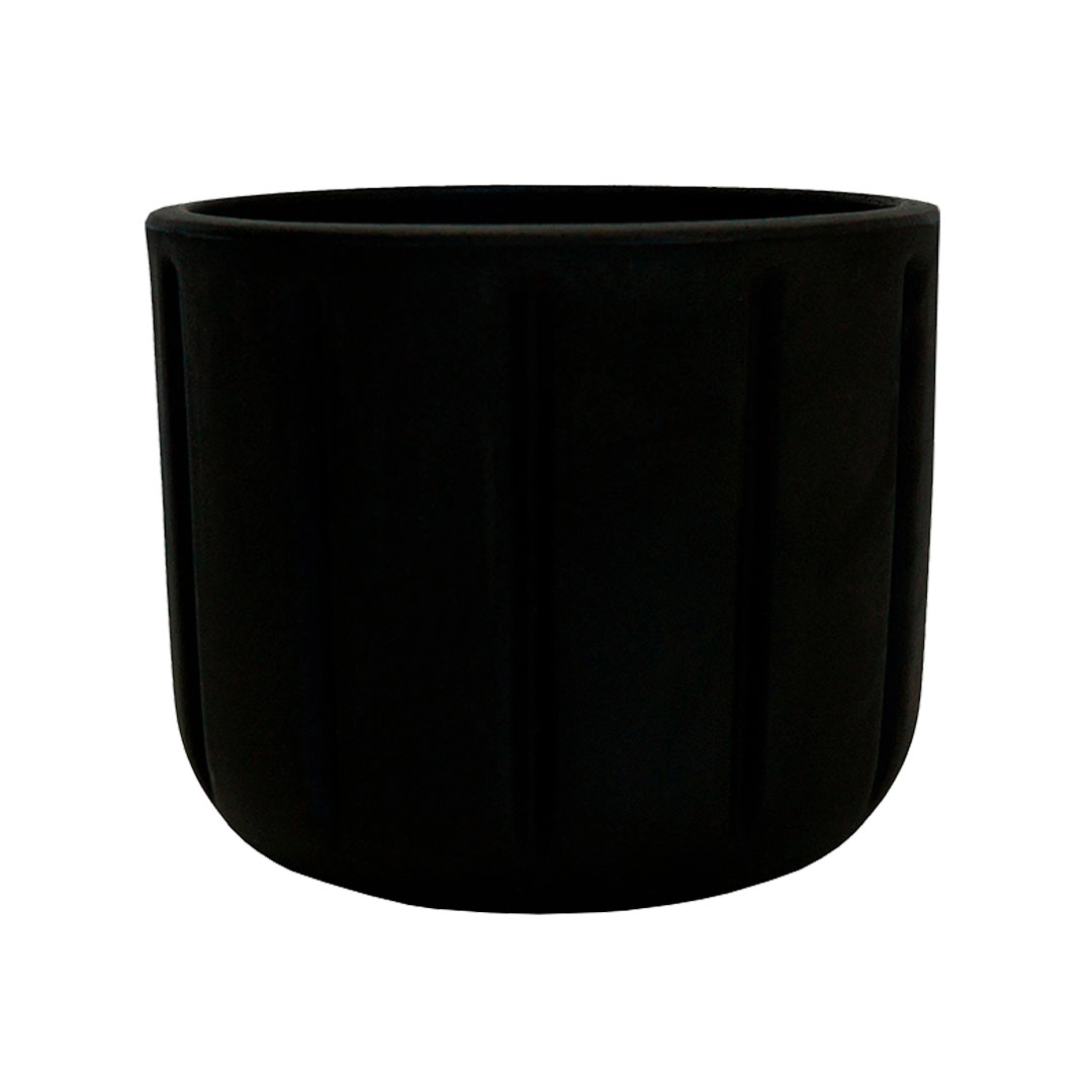 Cachepot Spello Pilastri Preto 10160852 Floridis