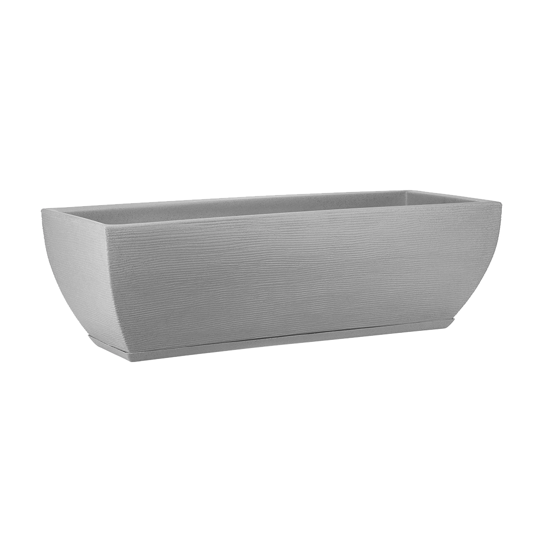 Floreira Amsterda Grafiato Cimento 75x25 10161158 Floridis