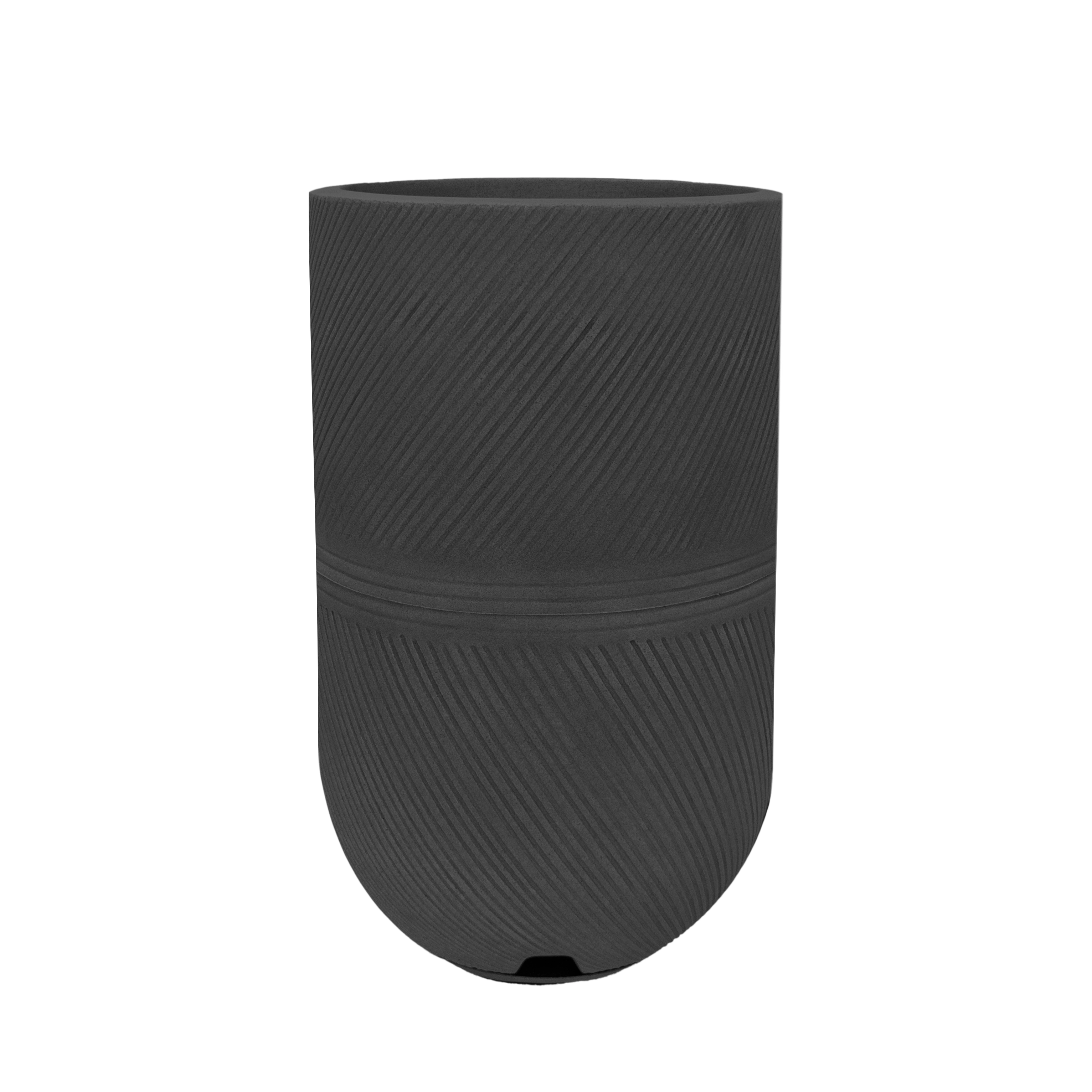 Vaso Argos Grafite Stone Efefect 28x57 10161231 Floridis