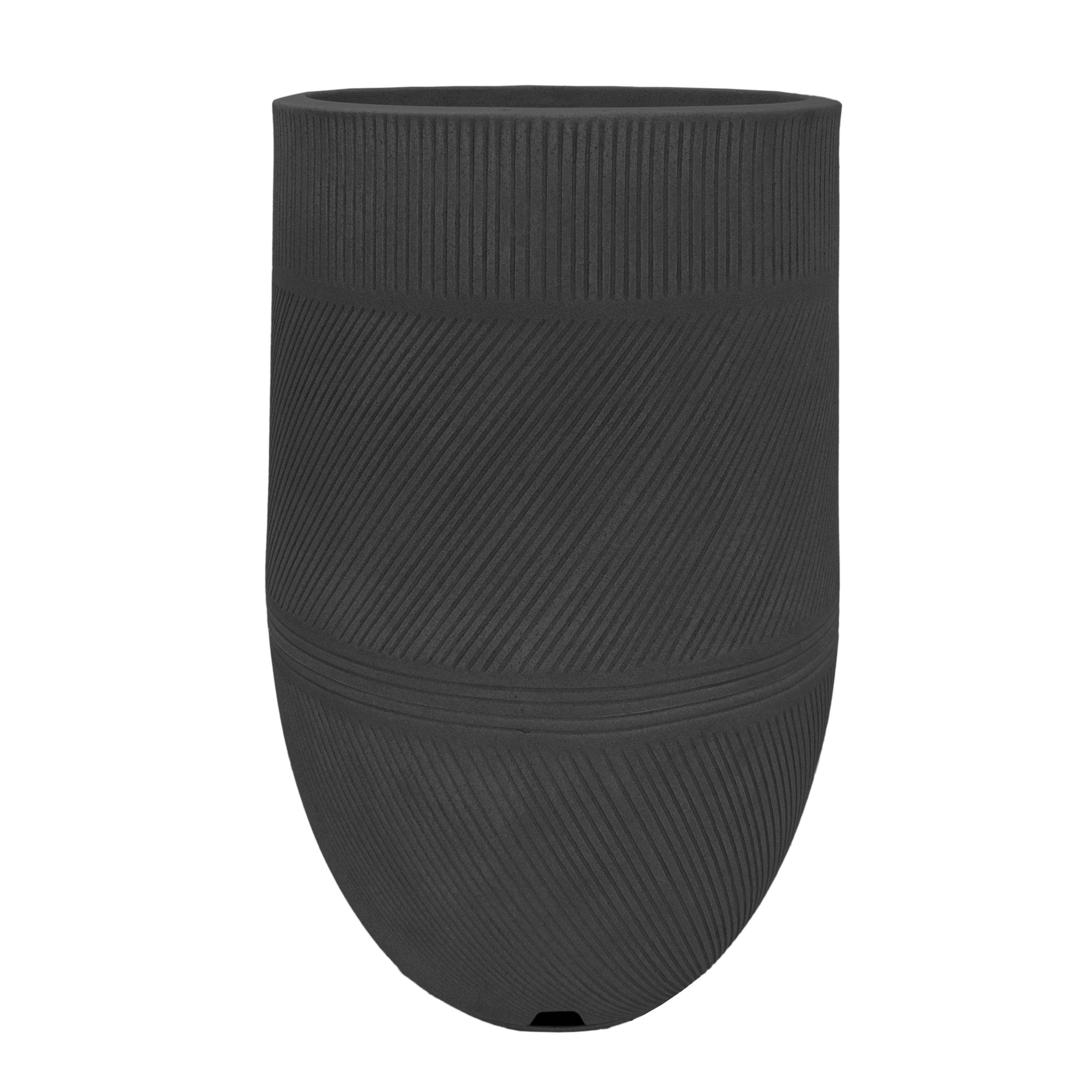 Vaso Argos Grafite Stone Effect 36x75 10161235 Floridis