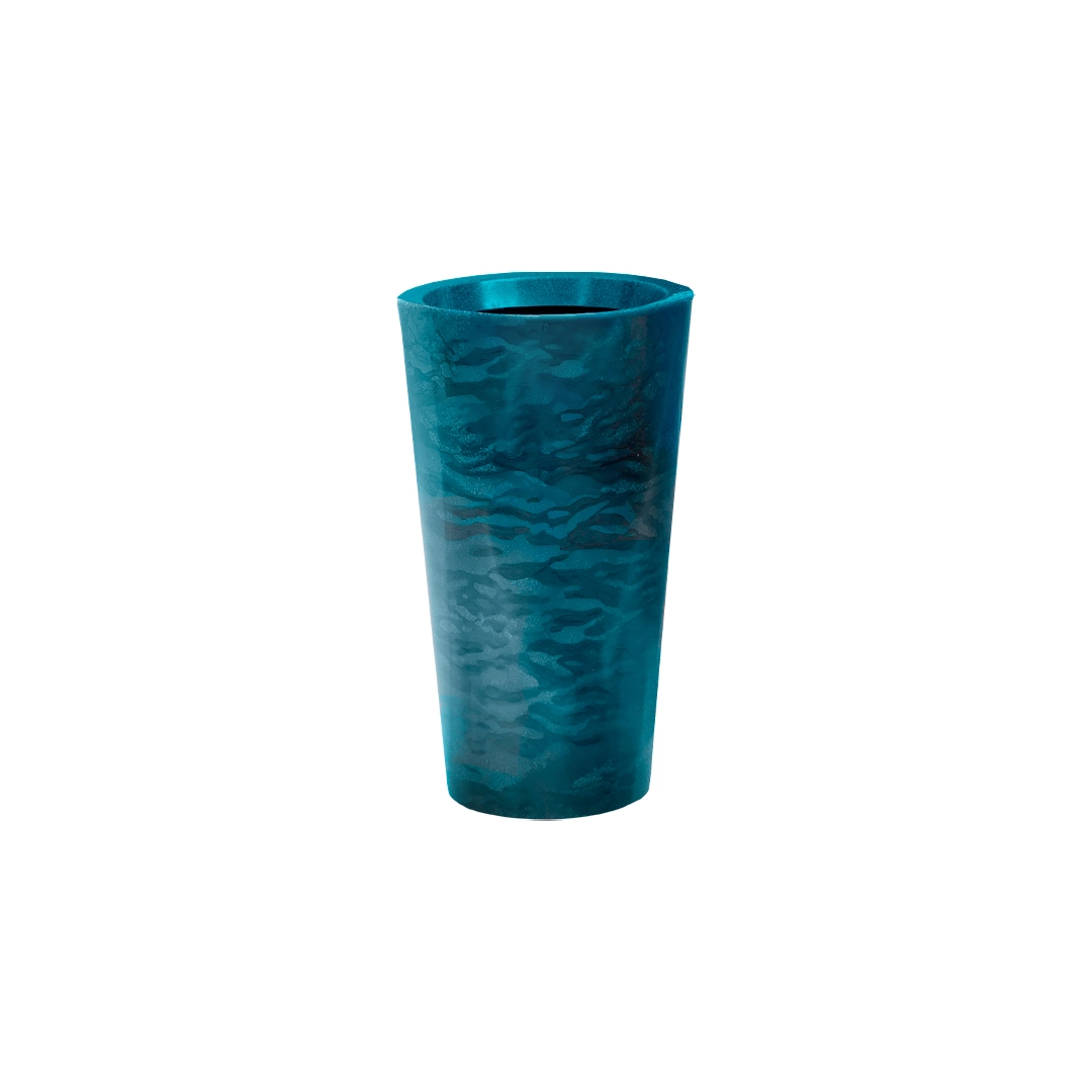 Vaso Alcantara Liso Azul Indigo Marmorato 22x50 10165665 Floridis