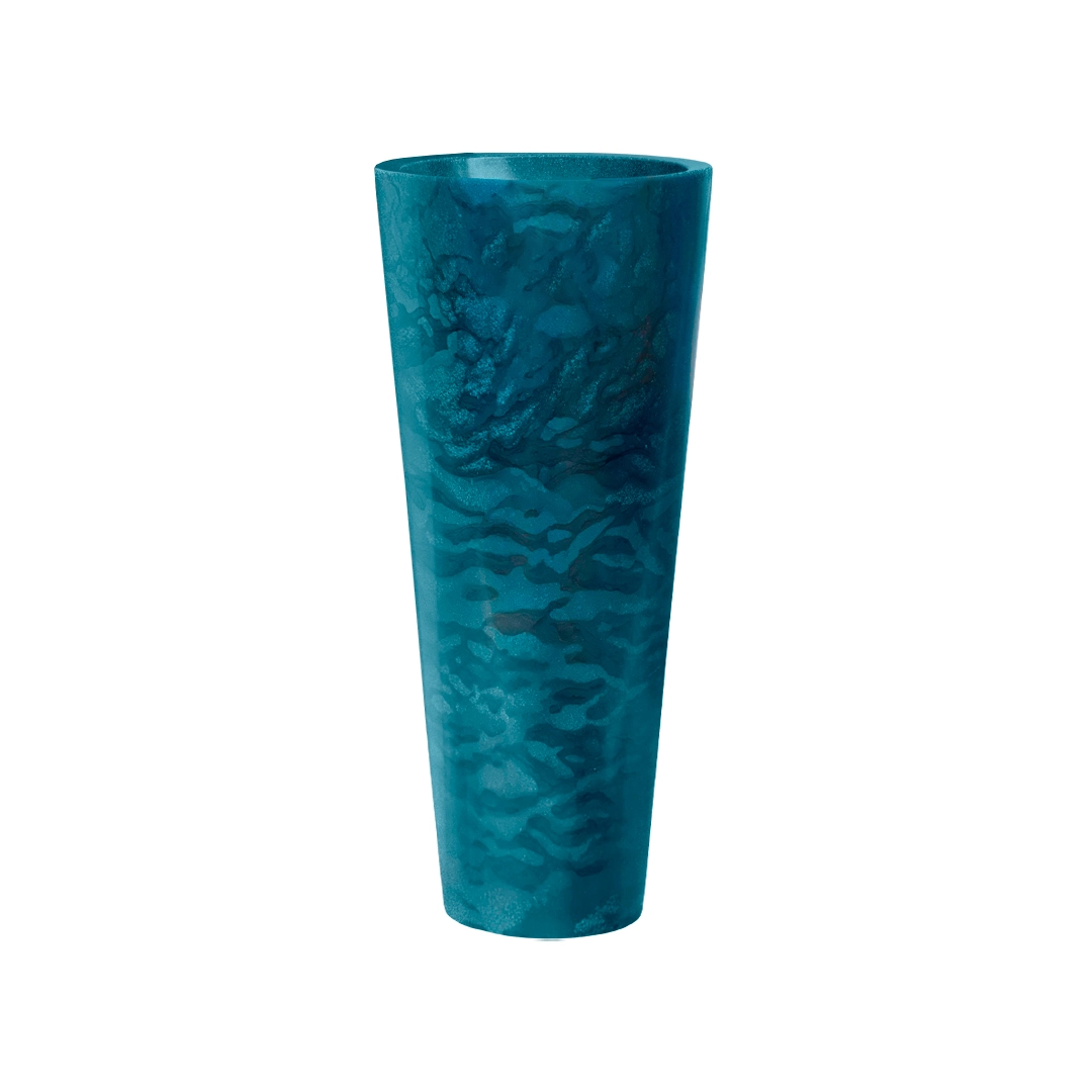 Vaso Alcantara Liso Azul Indigo Marmorato 26x75 10165670 Floridis