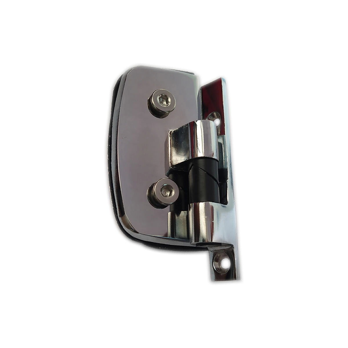 1114 - Dobradiça Automática Para Porta De Vidro Temperado Blindex Cromado