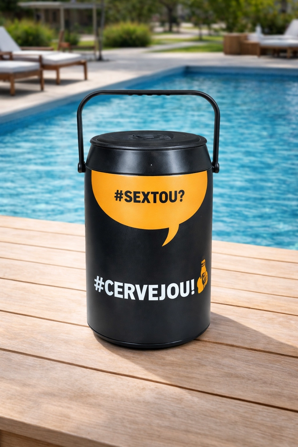 Cooler Térmico Com Alça 42 A 50 Latas Preto Sextou Preto Sextou