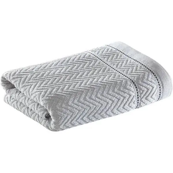 Toalha Rosto Fatex Chevron Cinza