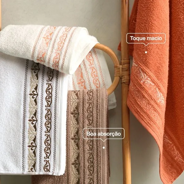 Toalha Banhao Lisboa Taupe 80x150cm 070060200820294 Fatex