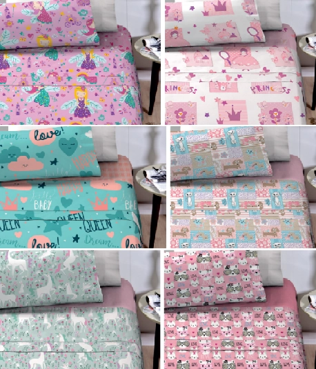 Kit Cama Solteiro Studio Mix Menina 88x188cm 3pcs 0700792.0025.3725 Fatex