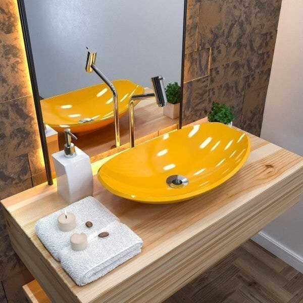 Kit Cuba L45 Com Válvula Metal 1" Compace Amarelo