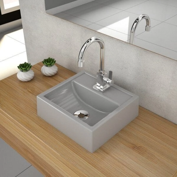 Kit Cuba Q32 Com Torneira Luxo 1195 E Válvula 1 Pol. Cinza