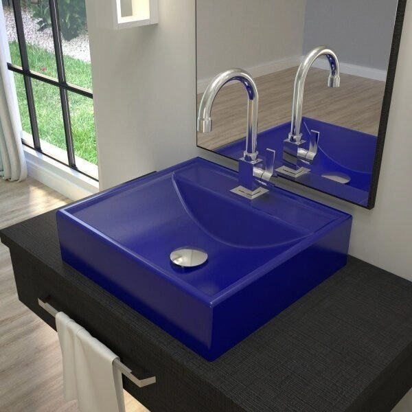 Kit Cuba Q39 Com Torneira Luxo 1195 E Válvula Click 1 1/2 Compace Azul Escuro
