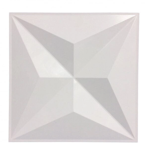 Kit 8 Placas Revestimento 3d Para Parede 50x50cm Safira Ouro Fino Branco