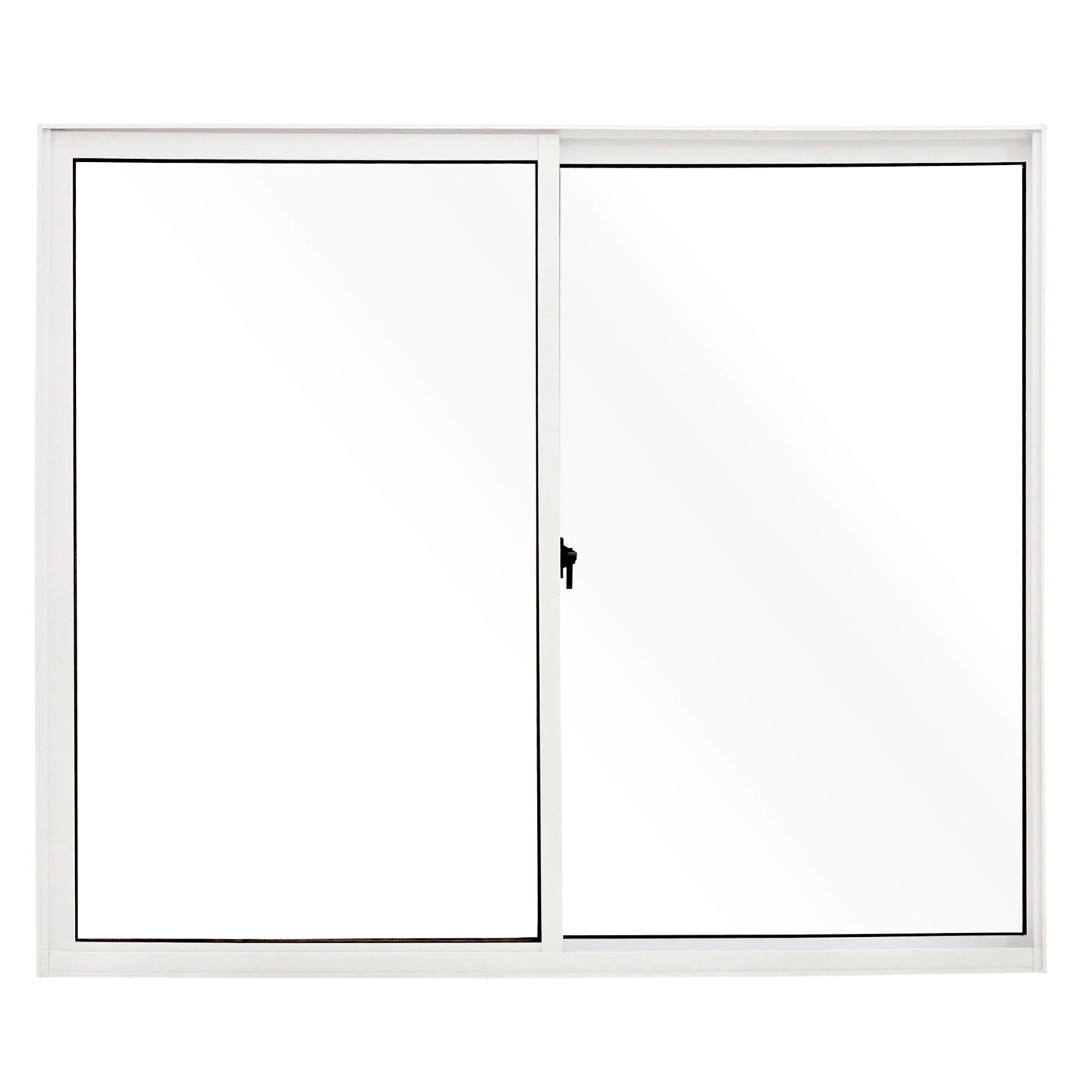 Janela de Alumínio de Correr 2 Folhas 80x120cm Fortline Atlântica Branca