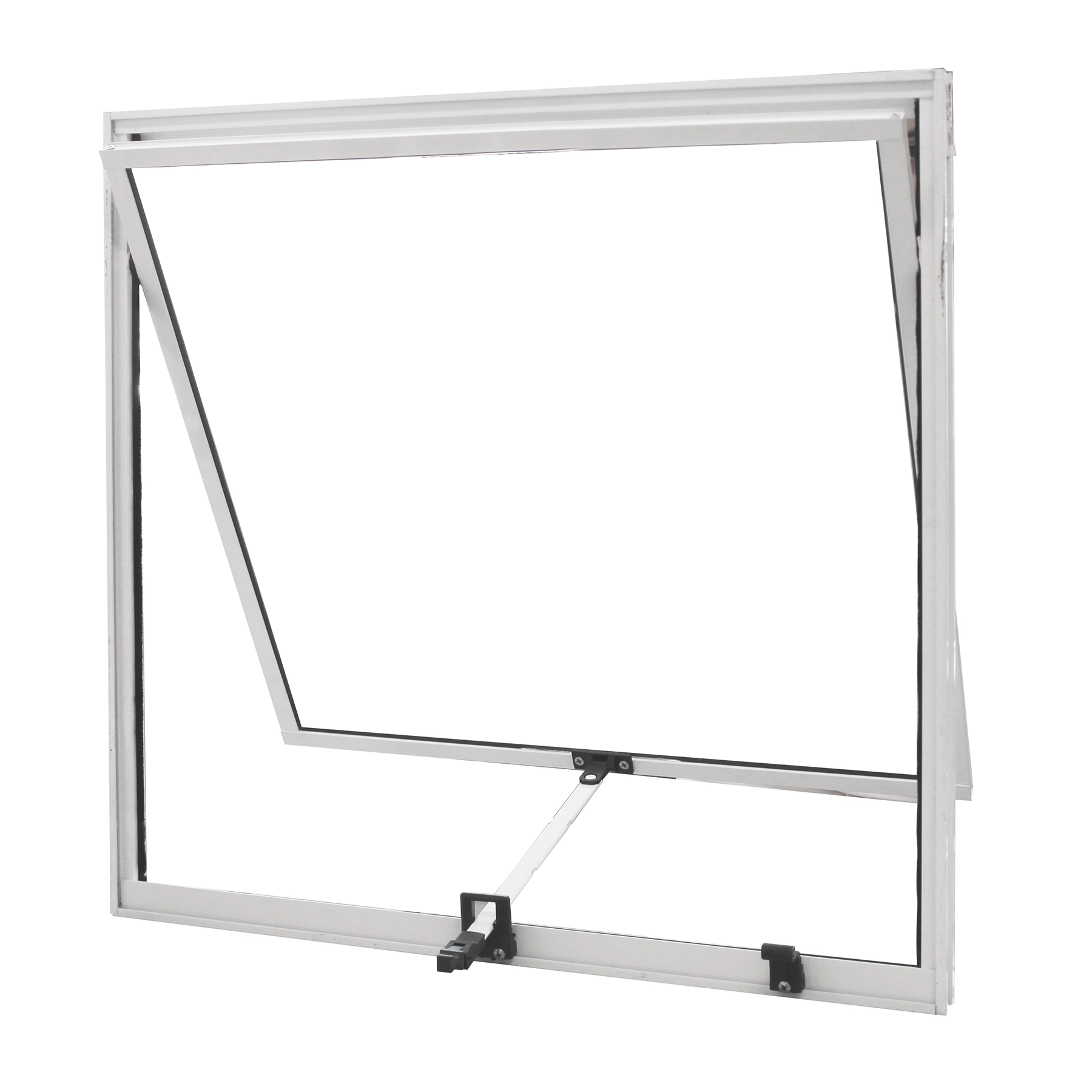 Janela de Alumínio Maxim-ar 60x60cm com Vidro Mini Boreal Fortline Atlântica Branca
