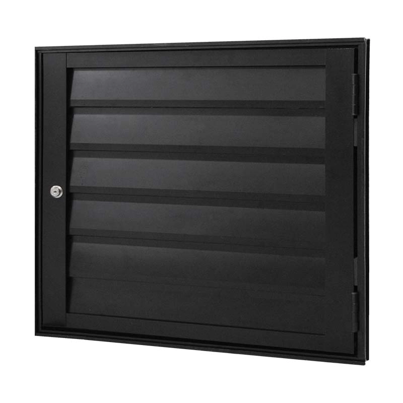 Alçapão De Alumínio Preto Ventilado Atlântica Premium - 0.80 (l) X 0.60 (a)