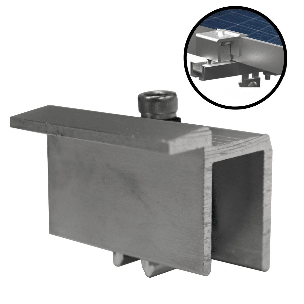 Fixador Grampo Final End Clamp Placa Painel Solar Alumínio E Inox | Perfil Master