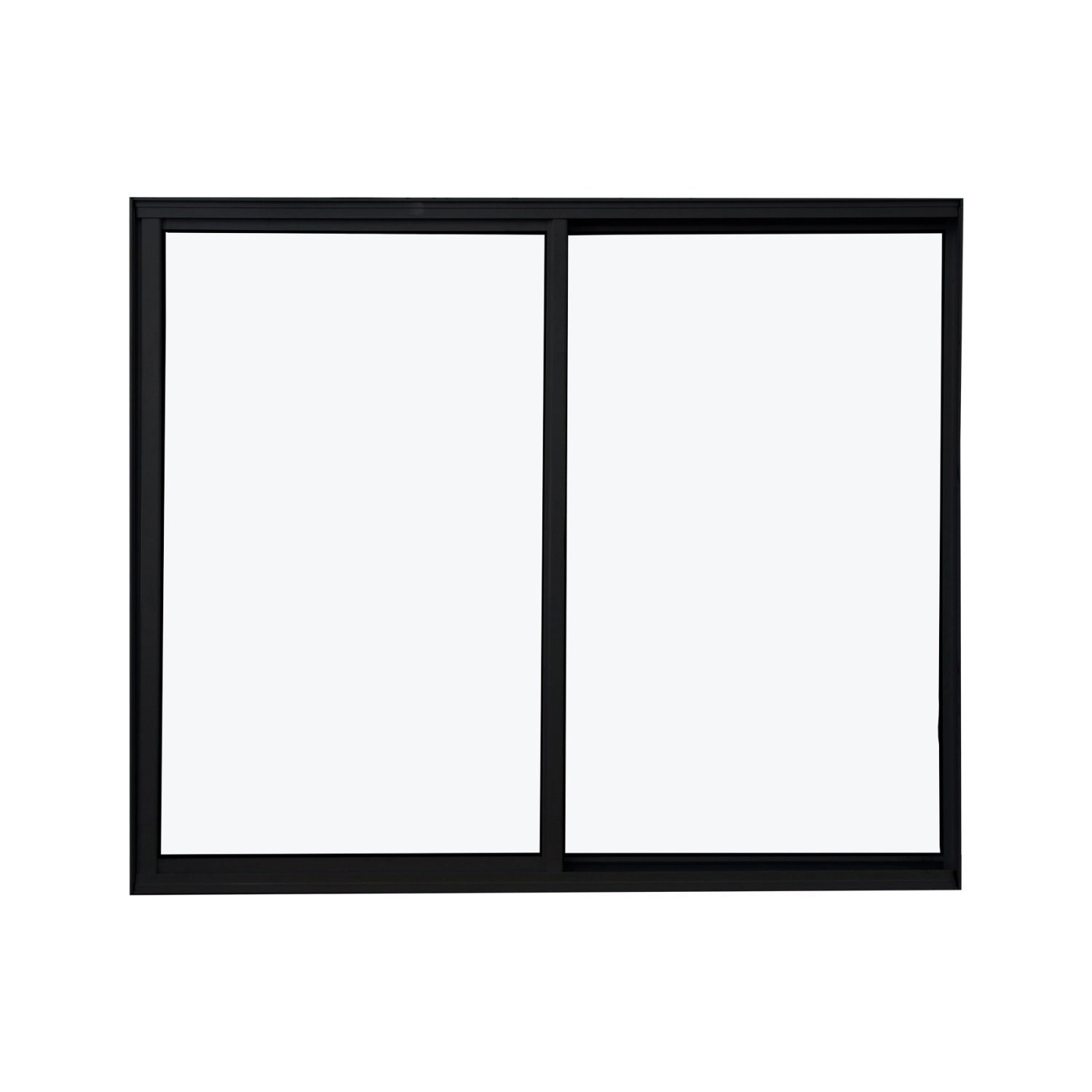 Janela De Alumínio 100x100cm 2 Folhas Fortline Atlântica Preto