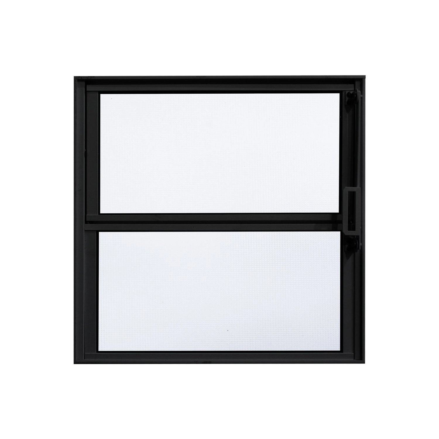 Janela De Alumínio Basculante 40x40cm Fortline Atlântica Preta