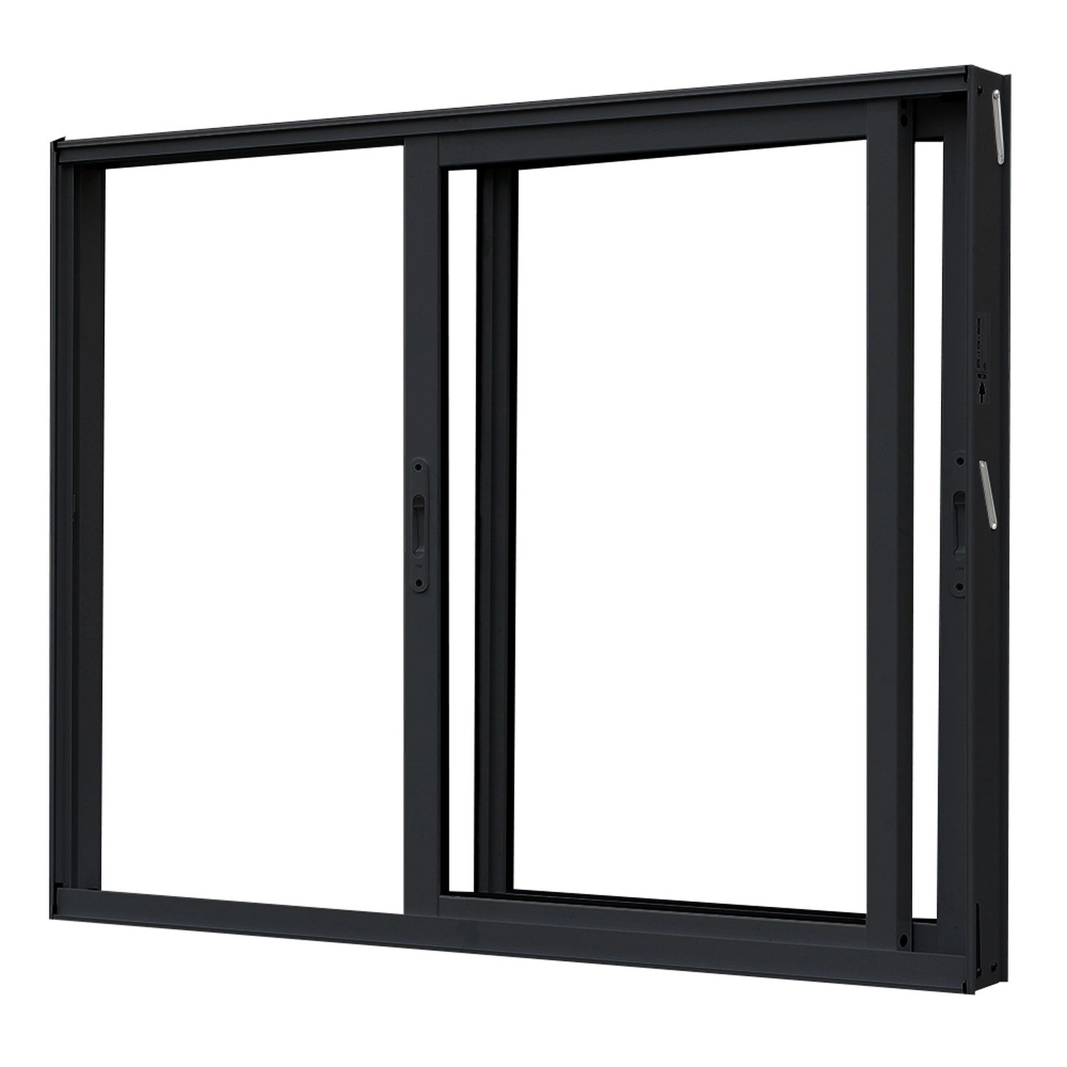 Janela De Alumínio Correr 100x150cm 2 Folhas Magnum Atlântica Preto