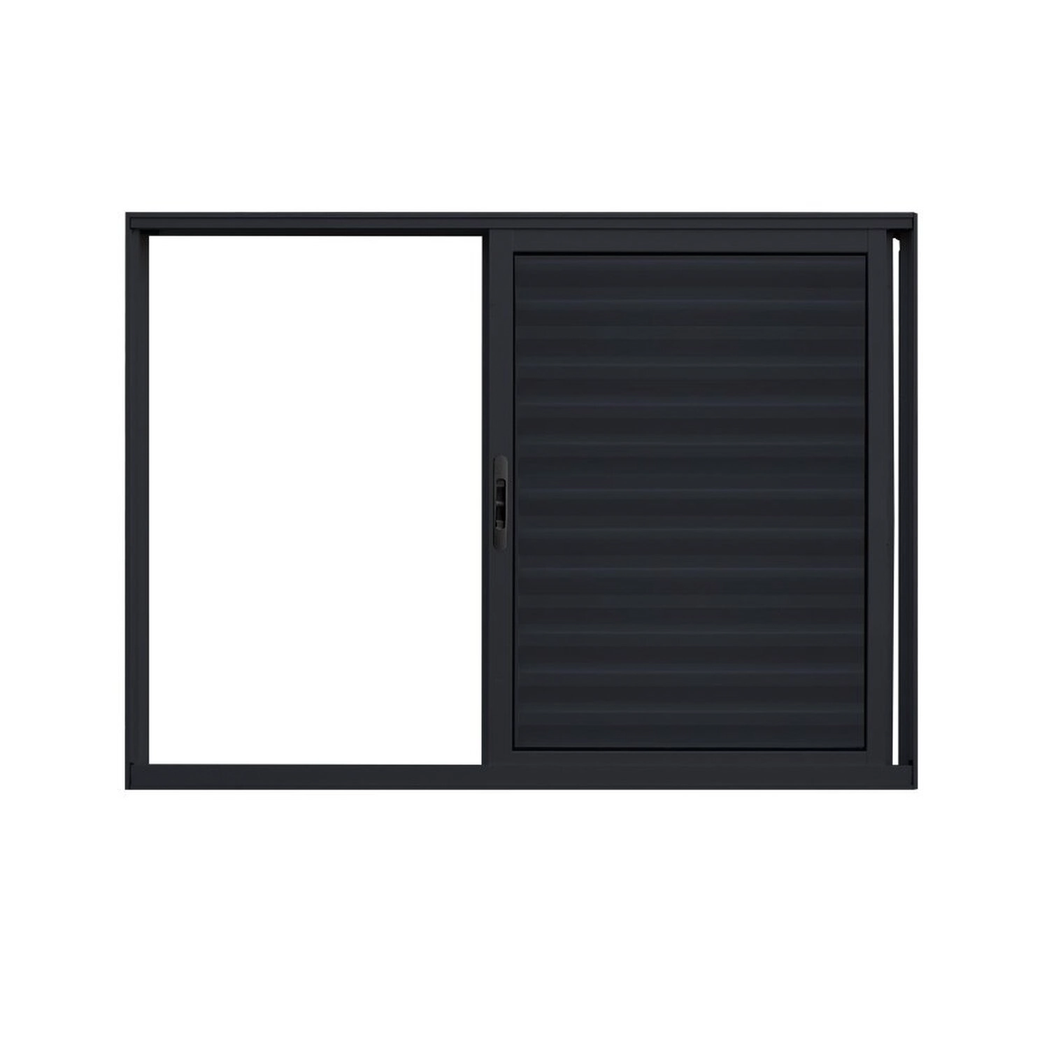 Veneziana 3 Folhas Lmagnum Sg 100cm X 150cm Preto