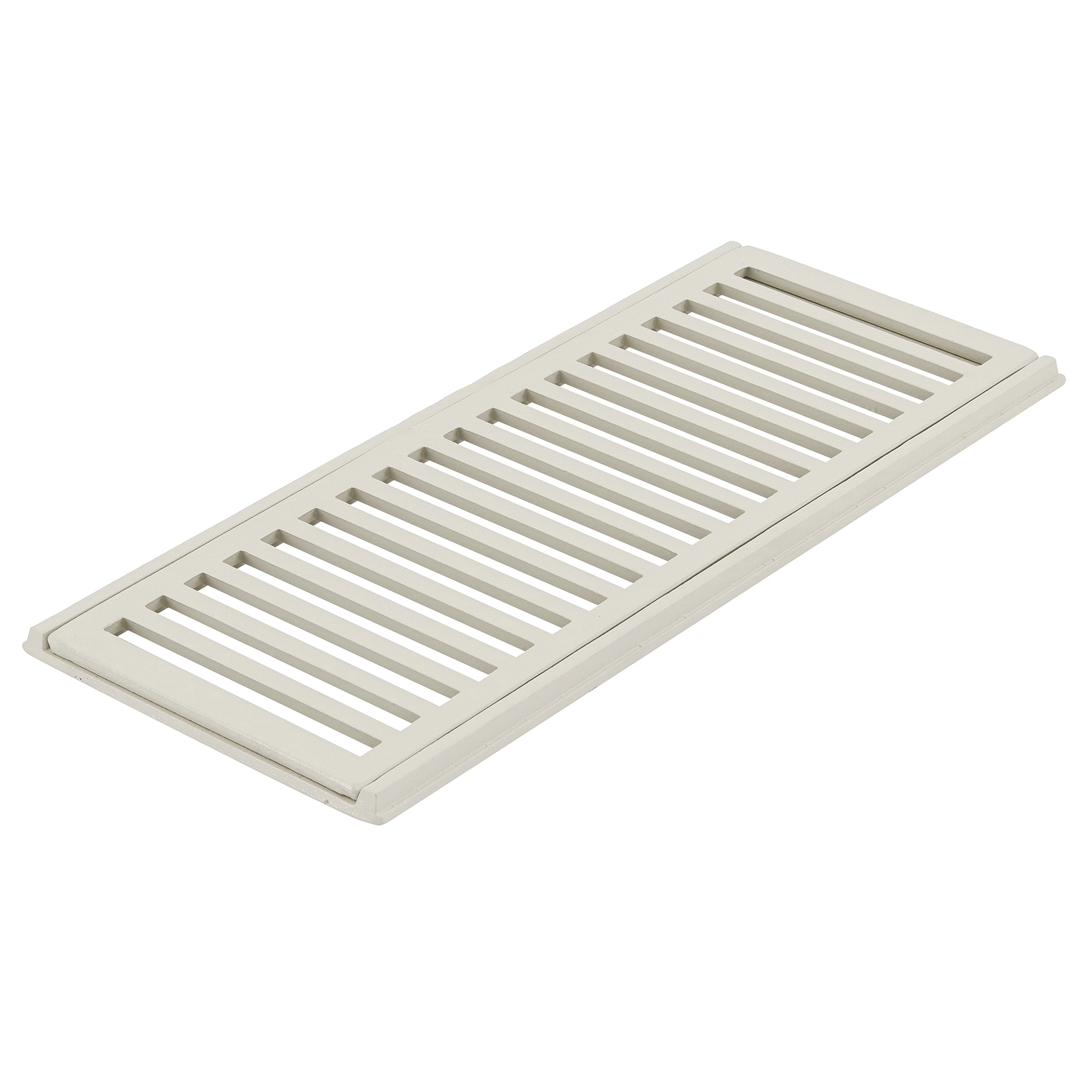 Conjunto Grelha e Porta Grelha Alumínio 20x50cm Bege para Veículos Leves LG Mais