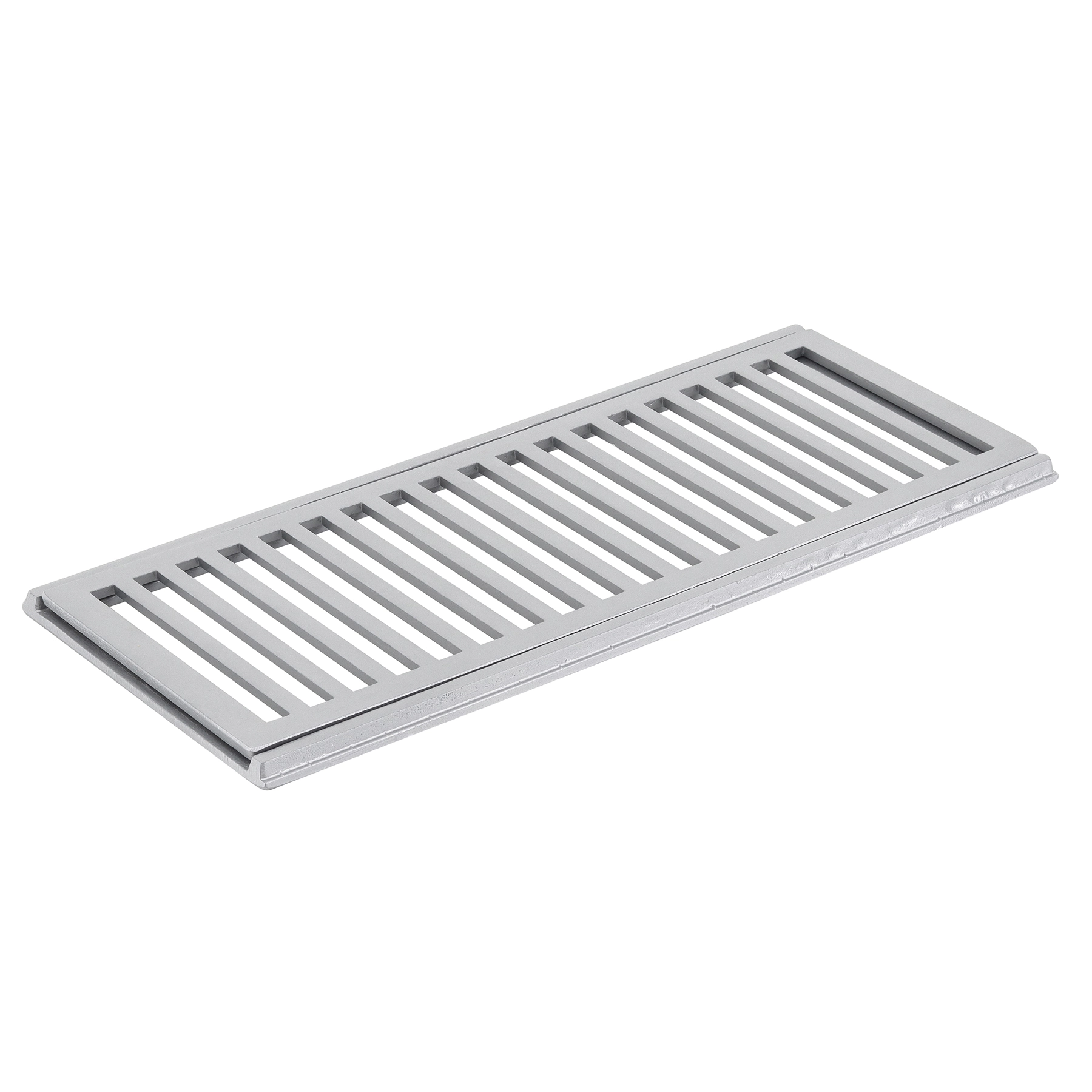 Conjunto Grelha e Porta Grelha Alumínio 20x50cm Cinza para Veículos Leves LG Mais