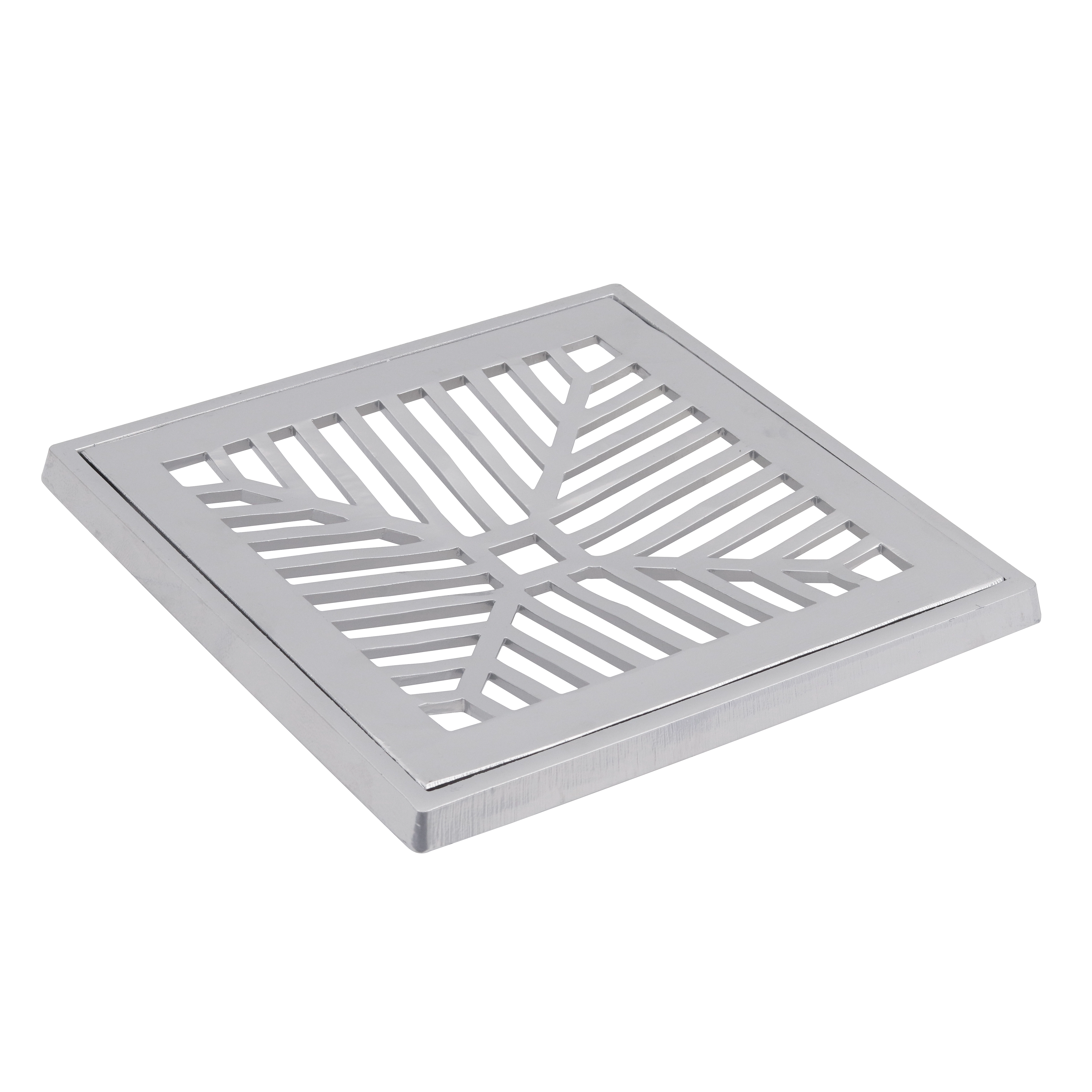 Conjunto Grelha e Porta Grelha para Pedestres Alumínio 30x30cm Cinza LG Mais
