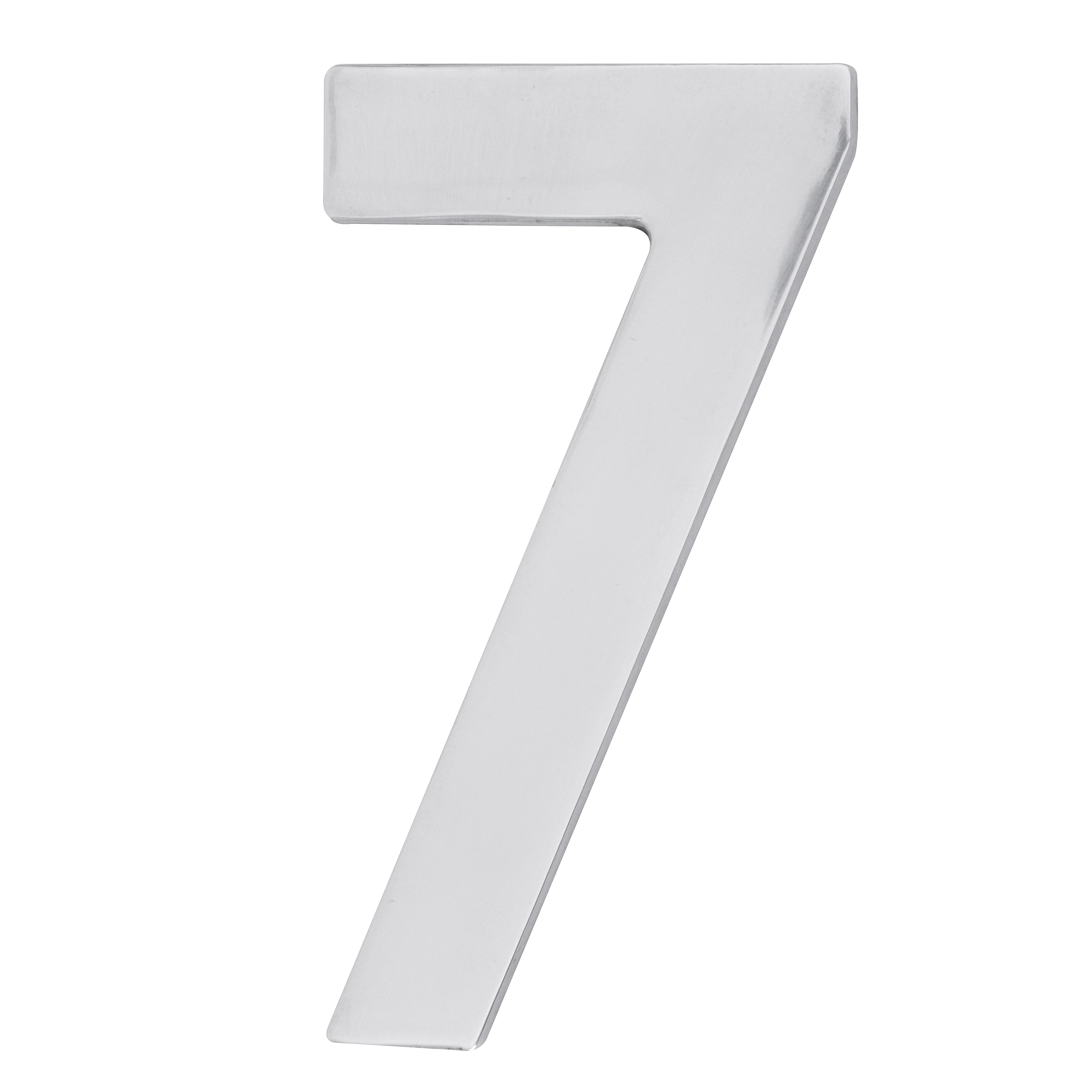 Número Casa "7" 22cm Parafusar Alumínio Cinza
