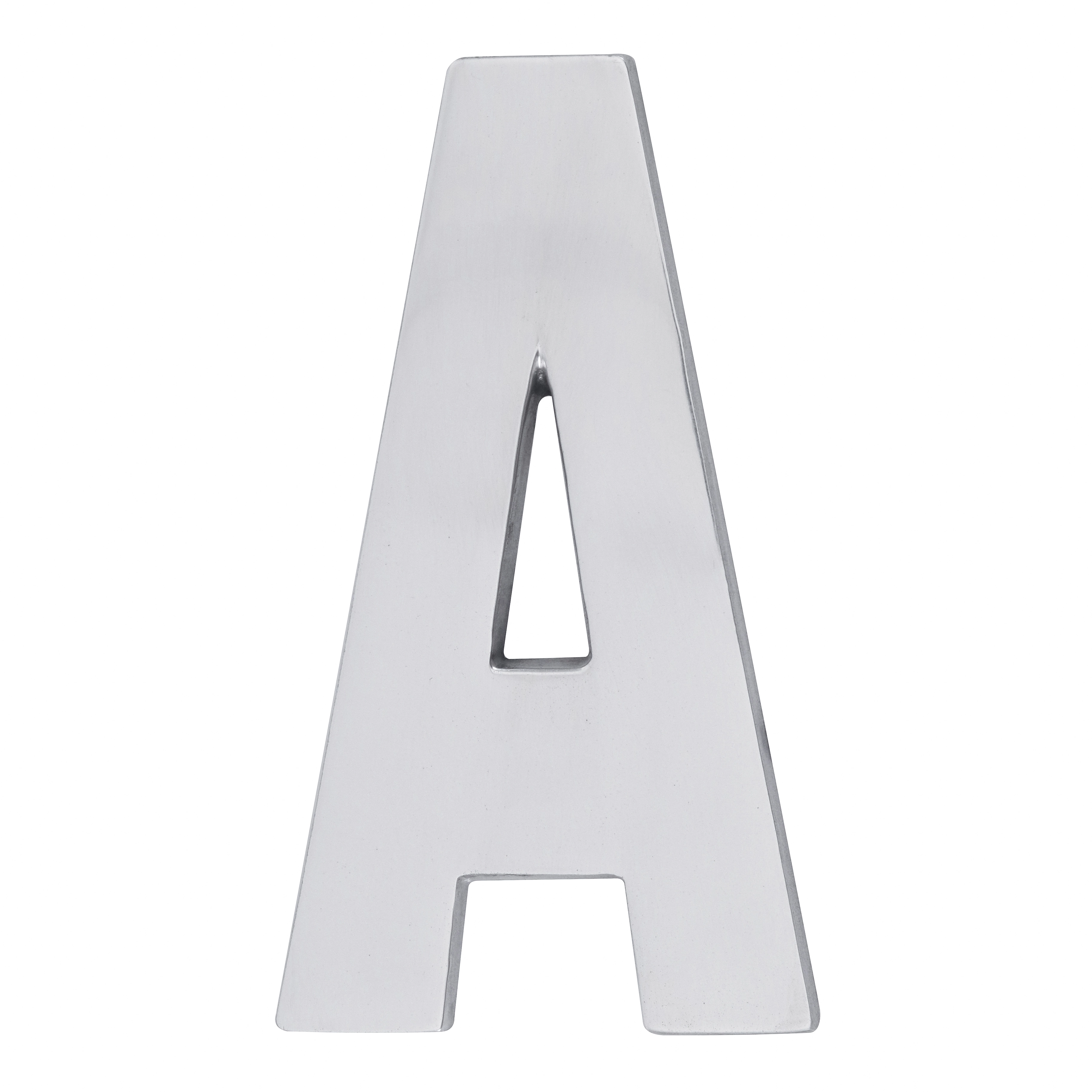 Letra Casa "A" 22cm Parafusar Alumínio Cinza