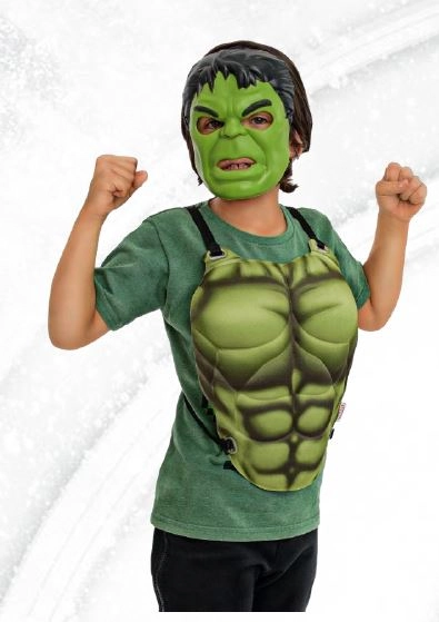 Kit Regina Peitoral Mascara Vingado Hulk