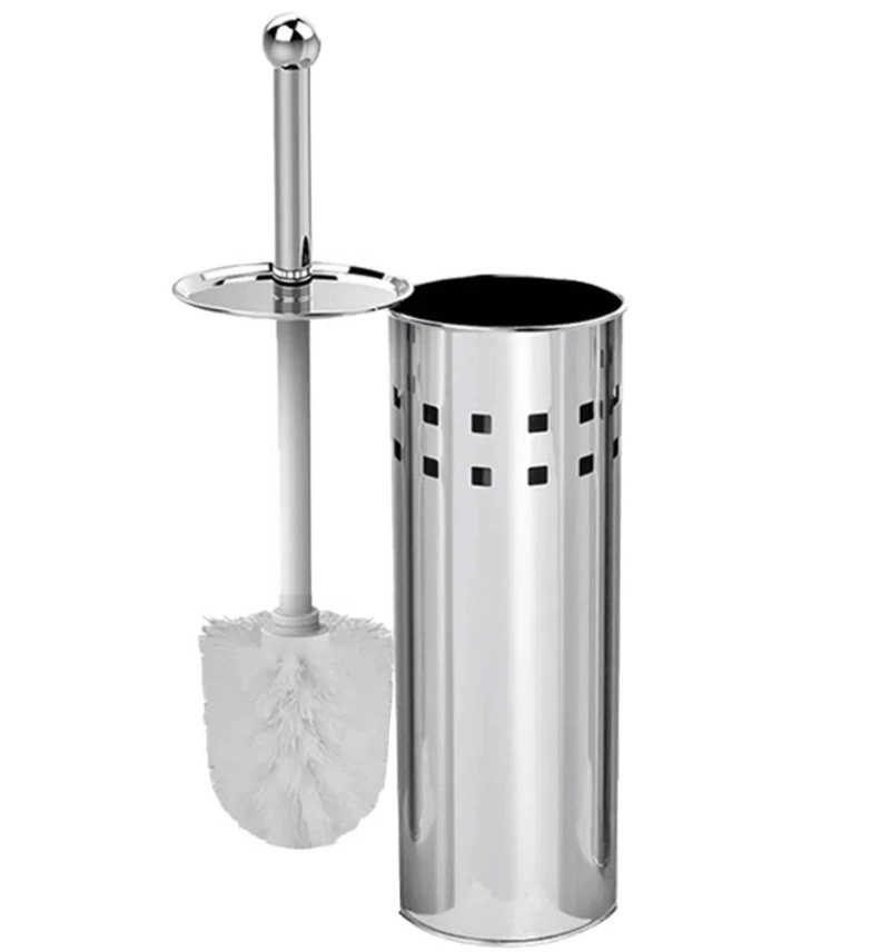 Escova Sanitaria Inox C Suporte 27x10cm  Banheiro