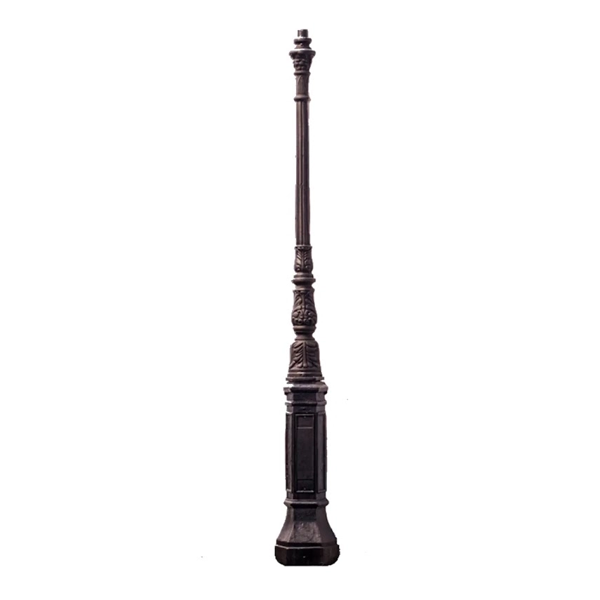 Poste Colonial Jardim Paris N06 De Ferro Fundido 270cm