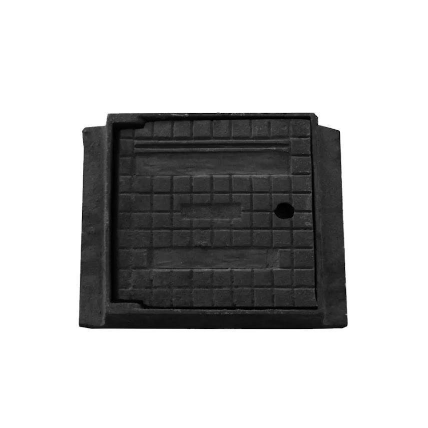 Tampa Tampão De Chão T5 Articulado De Ferro Fundido 19x19cm