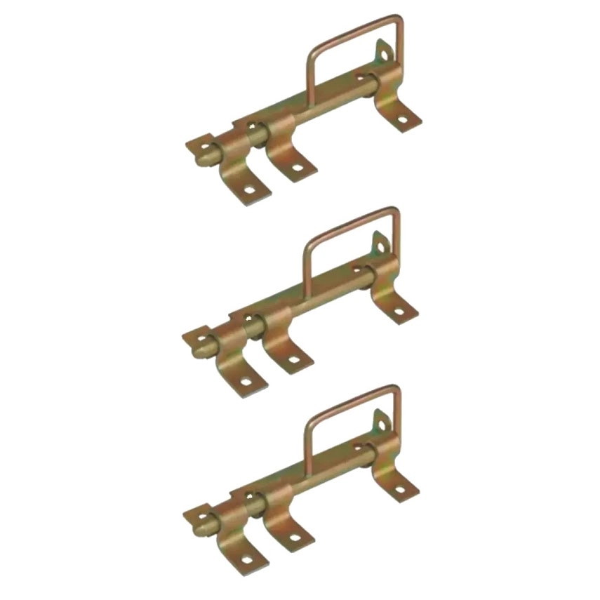 Kit 3 Trincos Com Alça Portão Porteira Aço Bicromado 180mm