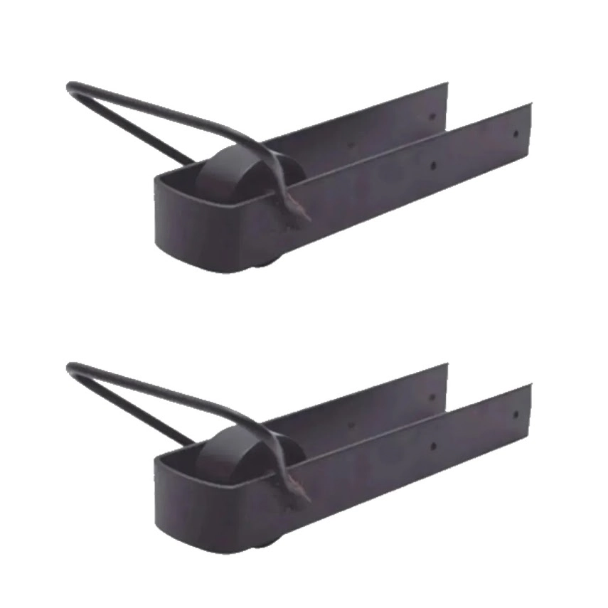 Kit 2 Pares De Trinco Correr Porteira Com Rodinha 350x70mm